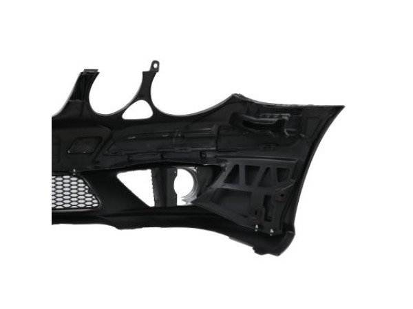 Предна броня за Mercedes W211 E-Class 2006-2009 - AMG Design с LED светлини и отвори за парктроник