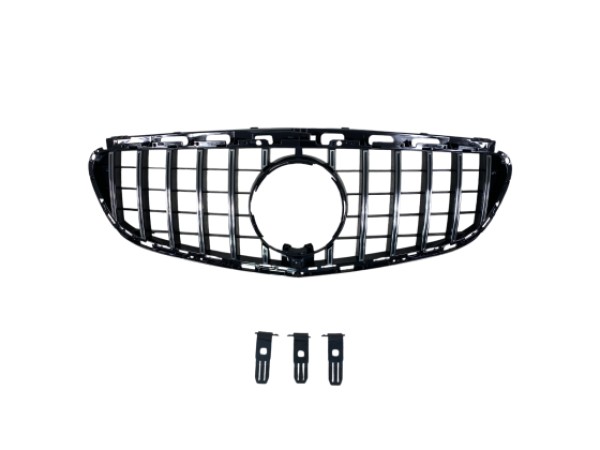 Решетка за Mercedes W212 E-Class 2014-2015 - chrome/black - GT