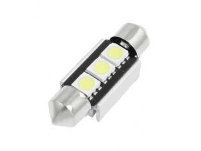 Лед крушки за плафон Canbus с 3 SMD диода 42мм