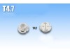 Лед крушки тип T4.2 2W син
