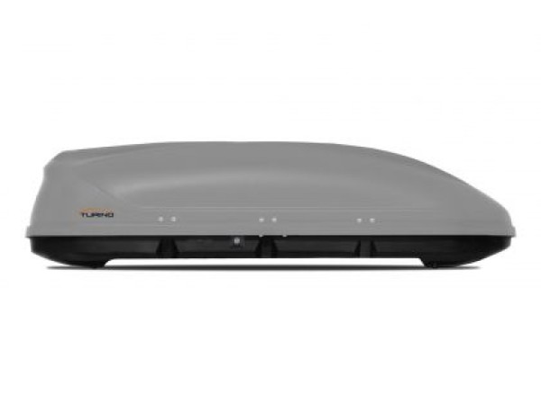 Автобокс Turino 177x81x46cm с двустранно отваряне с ключ, 410 литра - сив