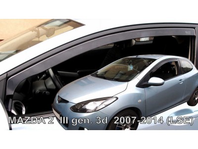Ветробрани за Mazda 2, 3 врати 2007-2014 за предни врати - Heko