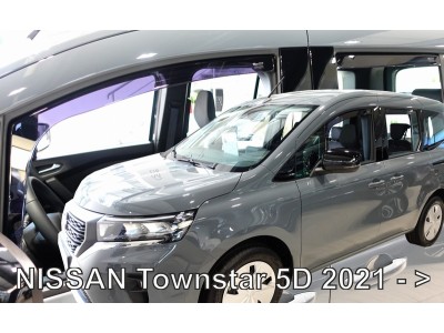 Ветробрани за Nissan Townstar, 5 врати от 2021г за предни и задни врати - Heko