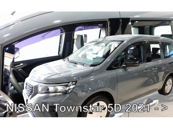 Ветробрани за Nissan Townstar, 5 врати от 2021г за предни и задни врати - Heko