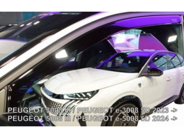 Ветробрани за Peugeot 3008 от 2023г / 5008 от 2024г за предни врати - Heko