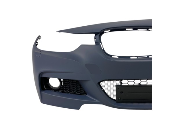 Предна броня за BMW F30 2012-2018 - M-Tech дизайн с отвори за халогени, без парктроник