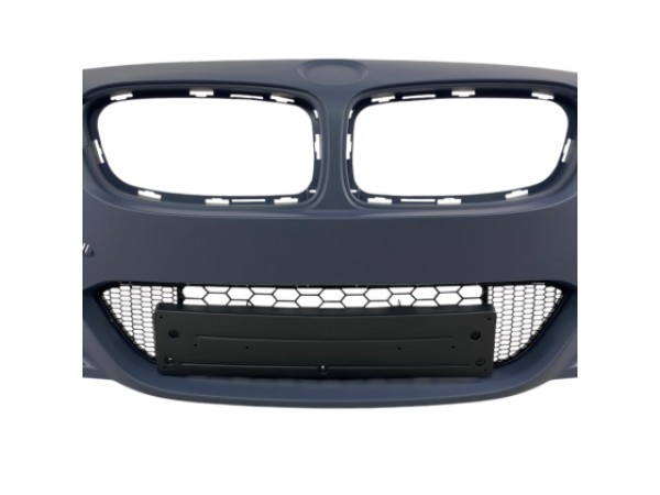 Предна броня за BMW F30 2012-2018 - M-Tech дизайн с отвори за халогени, без парктроник