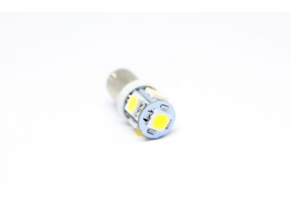 Лед крушки тип BA9 с 5 SMD диода 5000K разминати