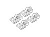 Монтажен кит за VW Fox 3D 05/2005>12/2010 за греди Nordrive