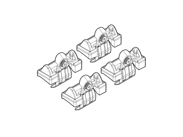 Монтажен кит за VW Fox 3D 05/2005>12/2010 за греди Nordrive