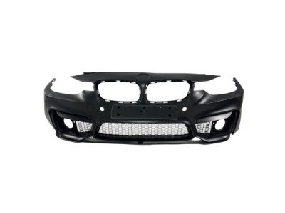 Предна Броня за BMW F30 2011-2019 - M3 с лип спойлер - с отвори за парктроник, с отвори за халогени