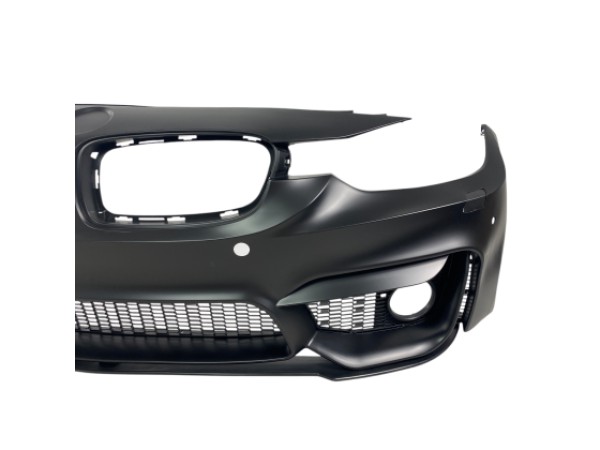 Предна Броня за BMW F30 2011-2019 - M3 с лип спойлер - с отвори за парктроник, с отвори за халогени