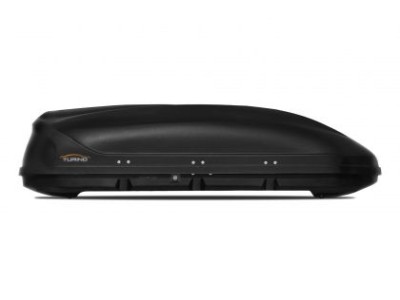Автобокс Turino 177x81x46cm с двустранно отваряне с ключ, 410 литра - черен