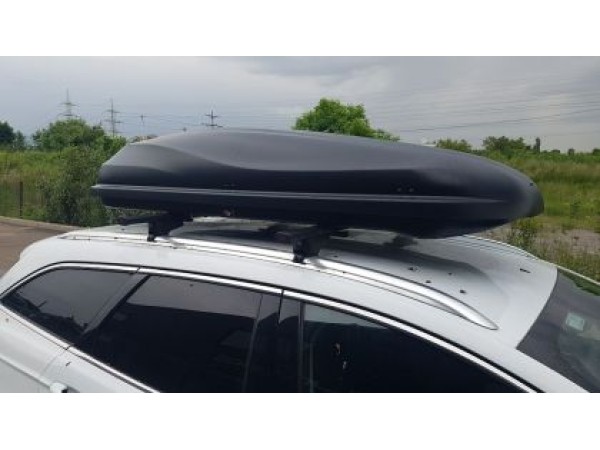 Автобокс 185x80x41cm с 70 mm крепежи, с двустранно отваряне с ключ, 460 литра, черен - Junior Altro