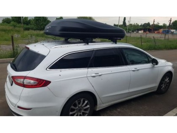 Автобокс 185x80x41cm с 70 mm крепежи, с двустранно отваряне с ключ, 460 литра, черен - Junior Altro