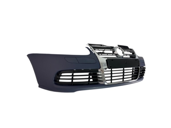 Предна броня за Golf 5 - R32 с R32 решетки без халогени - Хром