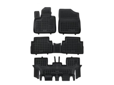 Гумени стелки леген за Hyundai Santa Fe Hybrid version 7 passenger, 4x4 от 2020г - Rezaw-Plast