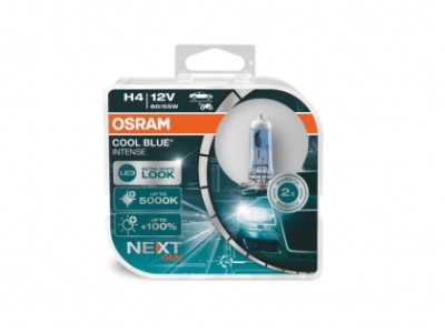 Халогенна крушка Н4 - Osram COOL BLUE INTENSE NEXT GEN - 2бр. блистер