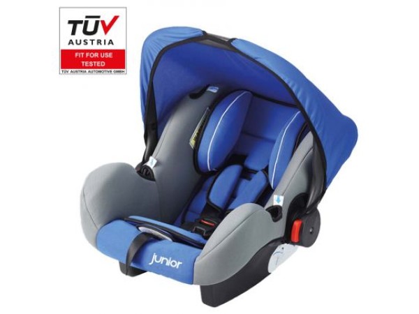 Бебешко столче за кола с дръжка Junior - Bambini - син цвят