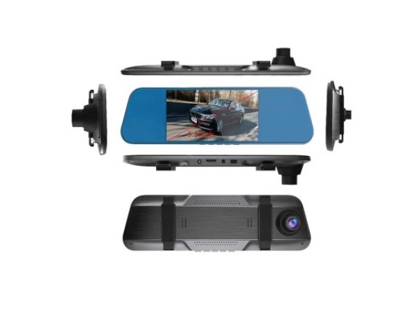 Видеорегистратор DVR 1080 FULL HD с 5,5" LCD Touch screen дисплей в огледалото и камера за задно виждане и запис