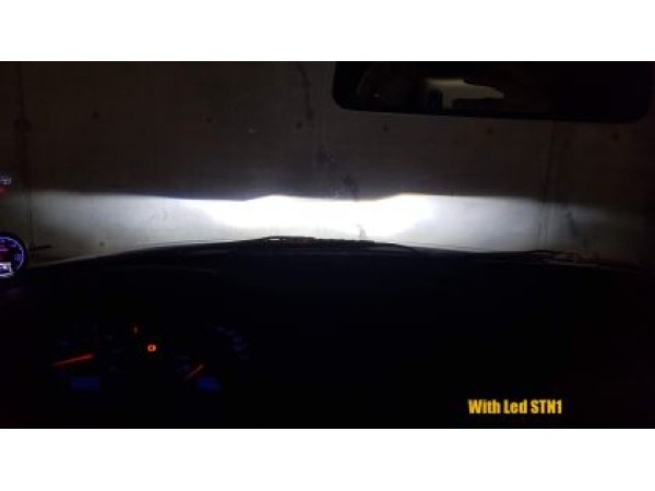 Би Лед крушки - Bi-Led система H4 Streetech модел STN1 за фарове - 170 000 Лукса, 65W - Canbus 6000K - 1700% повече светлина