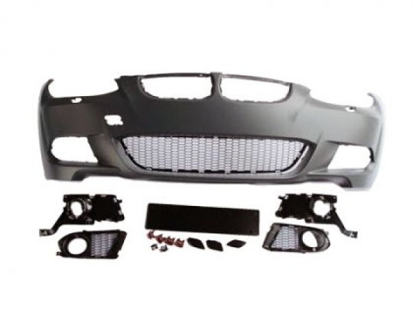 Предна броня за BMW E92 / E93 Coupe / Cabrio (2006-2009) - M-Tech с халогени и парктроник Предна броня за BMW E92 / E93 Coupe / Cabrio (2006-2009) - M-Tech с халогени и парктроник
