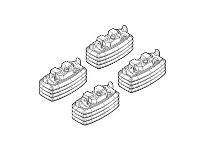 Монтажен кит за Mercedes E-class W211 4D - fixpoint 03/2002>02/2009 за греди Nordrive