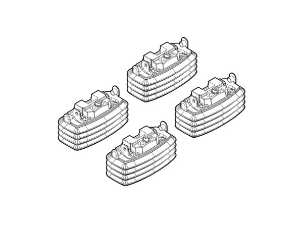 Монтажен кит за Mercedes E-class W211 4D - fixpoint 03/2002>02/2009 за греди Nordrive