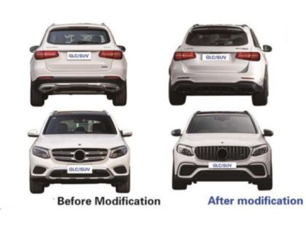 Боди кит AMG Пакет за Mercedes GLC SUV X253 2015-2019 - AMG S63 Design