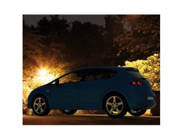 Диодни стопове SEAT LEON 1P (2005-2009) - Lightbar design опушени
