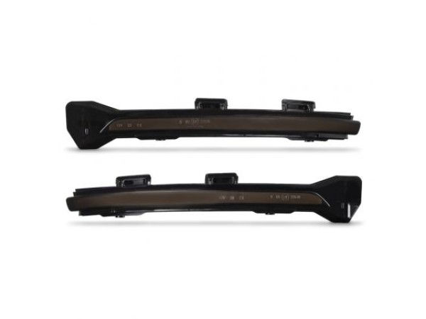 Диодни мигачи за странични огледала за VW Golf 7 / Sportsvan / Touran (2010+) - опушени с бягащ мигач