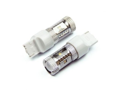Диодна крушка тип T20 CANBUS с 6 х 5W CREE диода и лупа