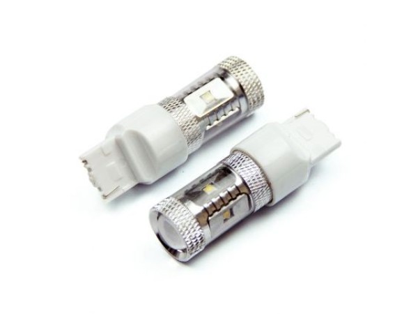 Диодна крушка тип T20 CANBUS с 6 х 5W CREE диода и лупа