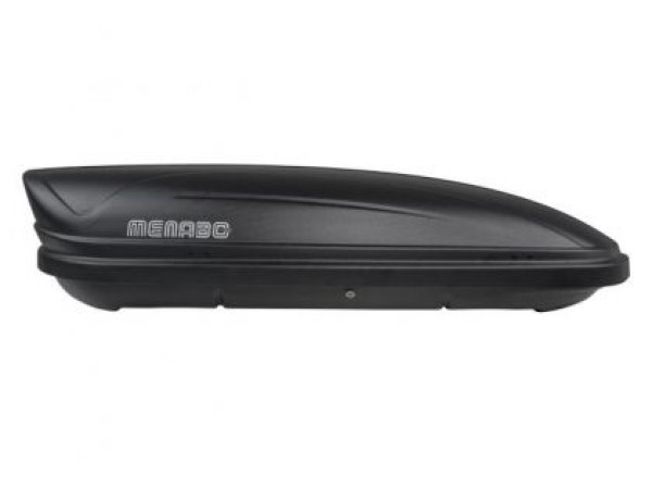 Автобокс Menabo Mania Duo 195x79x36cm с двустранно отваряне с ключ, 460 литра - черен
