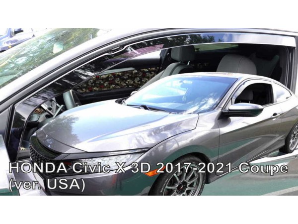 Ветробрани за Honda CIVIC X coupe, 3 врати 2017-2021г, версия USA за предни врати - Heko