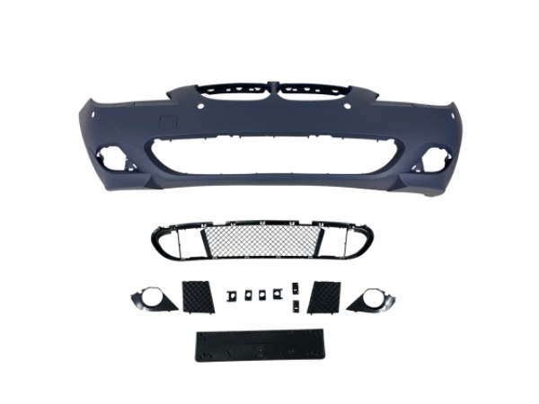 Предна броня за BMW E60 2003-2007 - M-Tech дизайн с отвори за парктроник 24mm