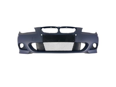 Предна броня за BMW E60 / E61 - M-Tech дизайн за коли без парктроник 2003-2010 и с парктроник 18mm 2007-2011 - грундирана