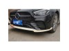 Добавка предна броня за Mercedes W213 E-class 2020-2023, Brabus Style - черен гланц
