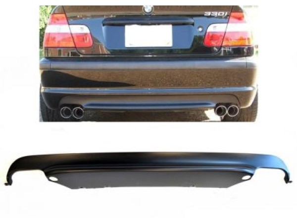 Дифузьор за задна броня за BMW E46 седан 1998-2005 - M-Tech двоен