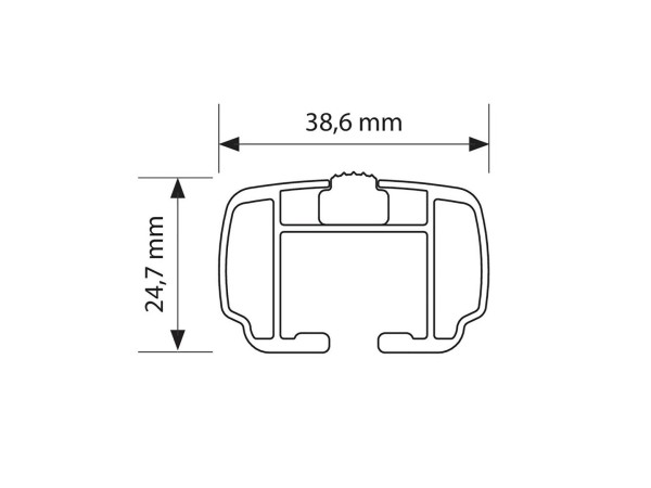 Комплект алуминиеви греди Nordrive Helio M 120см