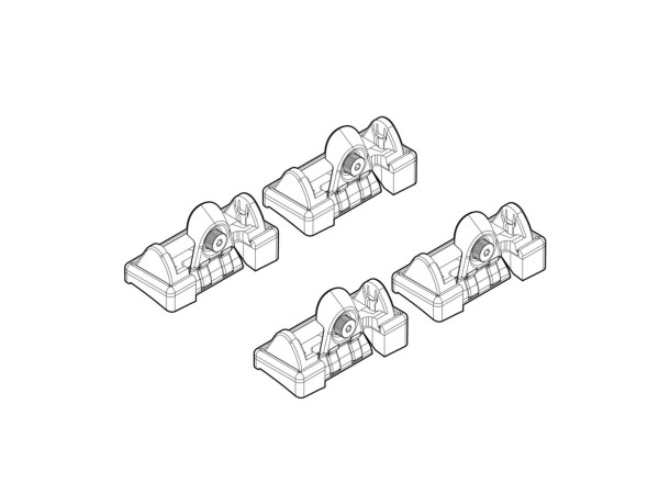 Монтажен кит за Renault Clio II 5D 03/1998>09/2005 / Clio II Storia 5D 10/2005>12/2010, Laguna II 5D 03/2001>09/2007, Laguna II Grandtour 03/2001>09/2007 за греди Nordrive