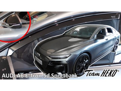 Ветробрани за Audi A6 E-TRON от 2024г (версия със странични огледала) за предни врати - Heko
