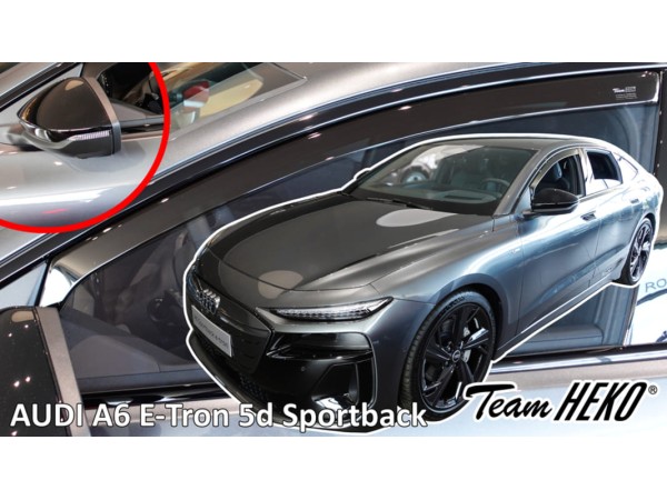Ветробрани за Audi A6 E-TRON от 2024г (версия със странични огледала) за предни врати - Heko