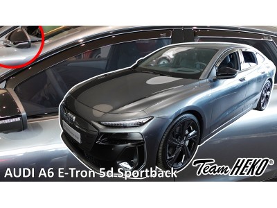 Ветробрани за Audi A6 E-TRON, LTB, Sportback от 2024г (версия със странични огледала) за предни и задни врати - Heko
