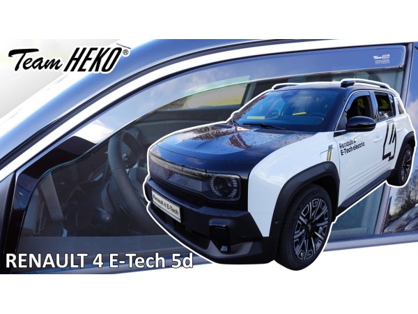Ветробрани за Renault 4 E-TECH Electric с 5 врати от 2025г за предни врати - Heko