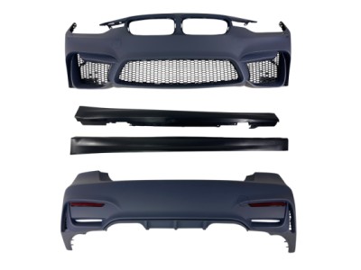 Боди кит М пакет за BMW F30 2012-2018 - M3 дизайн без отвори за халогени