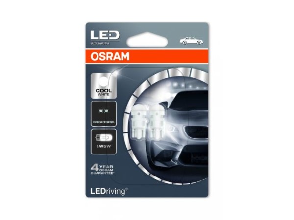 Лед крушки тип T10 - Osram 6000K