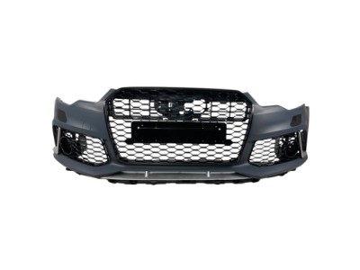 Предна броня за Audi A6 2011-2014 - RS6 Design с отвори за парктроник