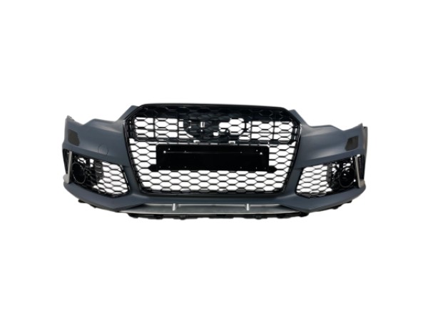 Предна броня за Audi A6 2011-2014 - RS6 Design с отвори за парктроник