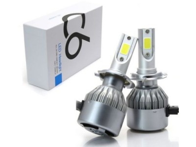 Лед крушки - Led система 9004 / 9007 за фарове - 7600 Лумена, 36W - COB 6000K